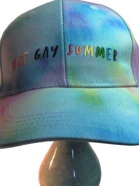 Hot Gay Summer Tie Dye Baseball Cap Pride Apparel Rainbow LGBTQ